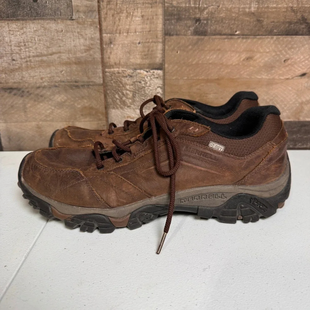 Merrell Hiking Shoes Mens 11.5 Brown Moab Adventure Lunar Leather J91825